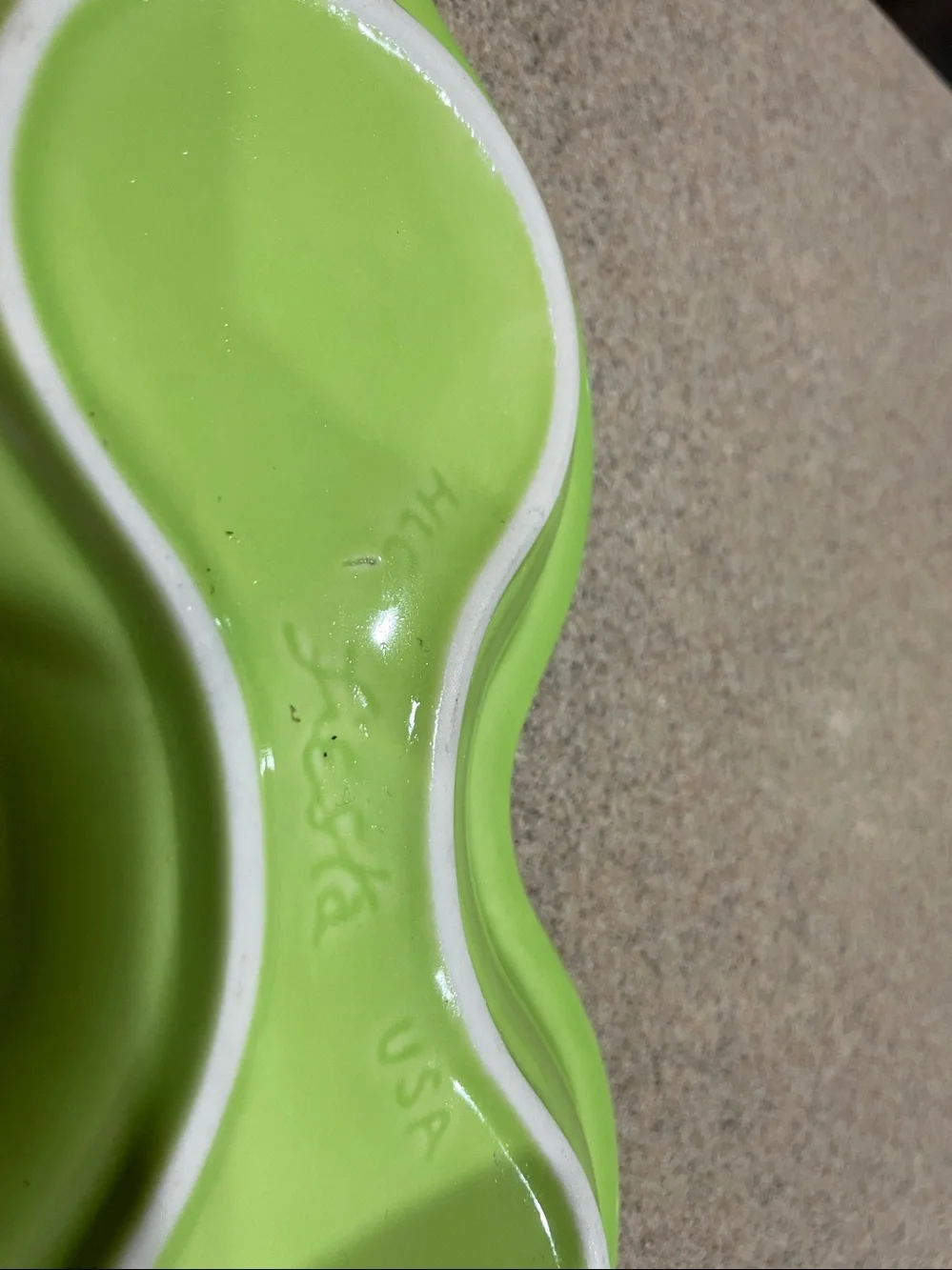 FIESTA Covered Sugar & Creamer Set Figure 8 Tray Lime Green 4pc Great Color